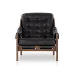 Featuring Halston Black Leather Chair by Four Hands at Amethyst Home. Featured in one of our recent home tours -- the Halston leather chair is the ultimate in comfort and surprised everyone who sat in it.  It has a hammock sling style construction that just feels sooo right.
Overall Dimensions: 30"W x 34.25"L x 32"HMaterials: Top Grain Leather, Solid AshSeat . Amethyst Home provides interior design, new home construction design consulting, vintage area rugs, and lighting in the Houston metro area.