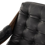 Featuring Halston Black Leather Chair by Four Hands at Amethyst Home. Featured in one of our recent home tours -- the Halston leather chair is the ultimate in comfort and surprised everyone who sat in it.  It has a hammock sling style construction that just feels sooo right.
Overall Dimensions: 30"W x 34.25"L x 32"HMaterials: Top Grain Leather, Solid AshSea. Amethyst Home provides interior design, new home construction design consulting, vintage area rugs, and lighting in the San Diego metro area.