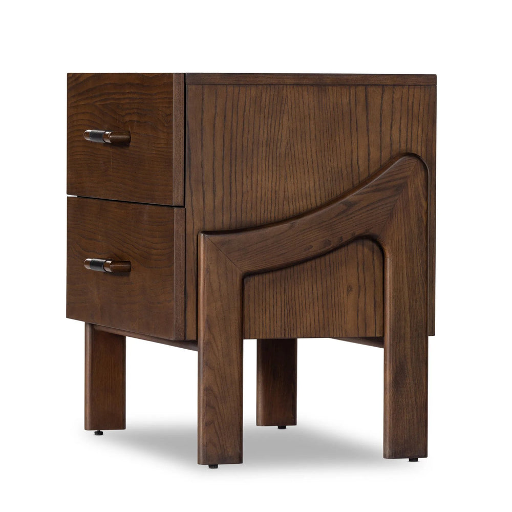 Dylan Leather Pull Nightstand | shipping 09/23/2025