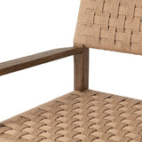 This Hamlin dining armchair features a double twisted paper cord design, adding unique texture and visual interest. The armchair design provides additional support and comfort for extended periods of sitting. Made with quality materials, this armchair is built to last Amethyst Home provides interior design, new home construction design consulting, vintage area rugs, and lighting in the Miami metro area.