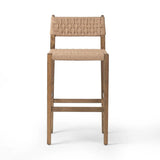 Featuring Hamlin Double Twisted Paper Cord Bar Stool by Four Hands at Amethyst Home. The Hamlin Double Twisted Paper Cord Bar Stool is expertly crafted with durable, high-quality materials. Its unique cord design provides both style and support, making it the perfect addition to any space. With its sturdy construction, this stool offers long-lasting use for. Amethyst Home provides interior design, new home construction design consulting, vintage area rugs, and lighting in the Calabasas metro area.