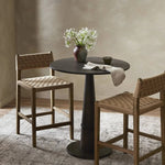 Featuring Hamlin Double Twisted Paper Cord Bar Stool by Four Hands at Amethyst Home. The Hamlin Double Twisted Paper Cord Bar Stool is expertly crafted with durable, high-quality materials. Its unique cord design provides both style and support, making it the perfect addition to any space. With its sturdy construction, this stool offers long-lasting us. Amethyst Home provides interior design, new home construction design consulting, vintage area rugs, and lighting in the Salt Lake City metro area.