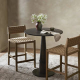 Featuring Hamlin Double Twisted Paper Cord Bar Stool by Four Hands at Amethyst Home. The Hamlin Double Twisted Paper Cord Bar Stool is expertly crafted with durable, high-quality materials. Its unique cord design provides both style and support, making it the perfect addition to any space. With its sturdy construction, this stool offers long-lasting us. Amethyst Home provides interior design, new home construction design consulting, vintage area rugs, and lighting in the Salt Lake City metro area.