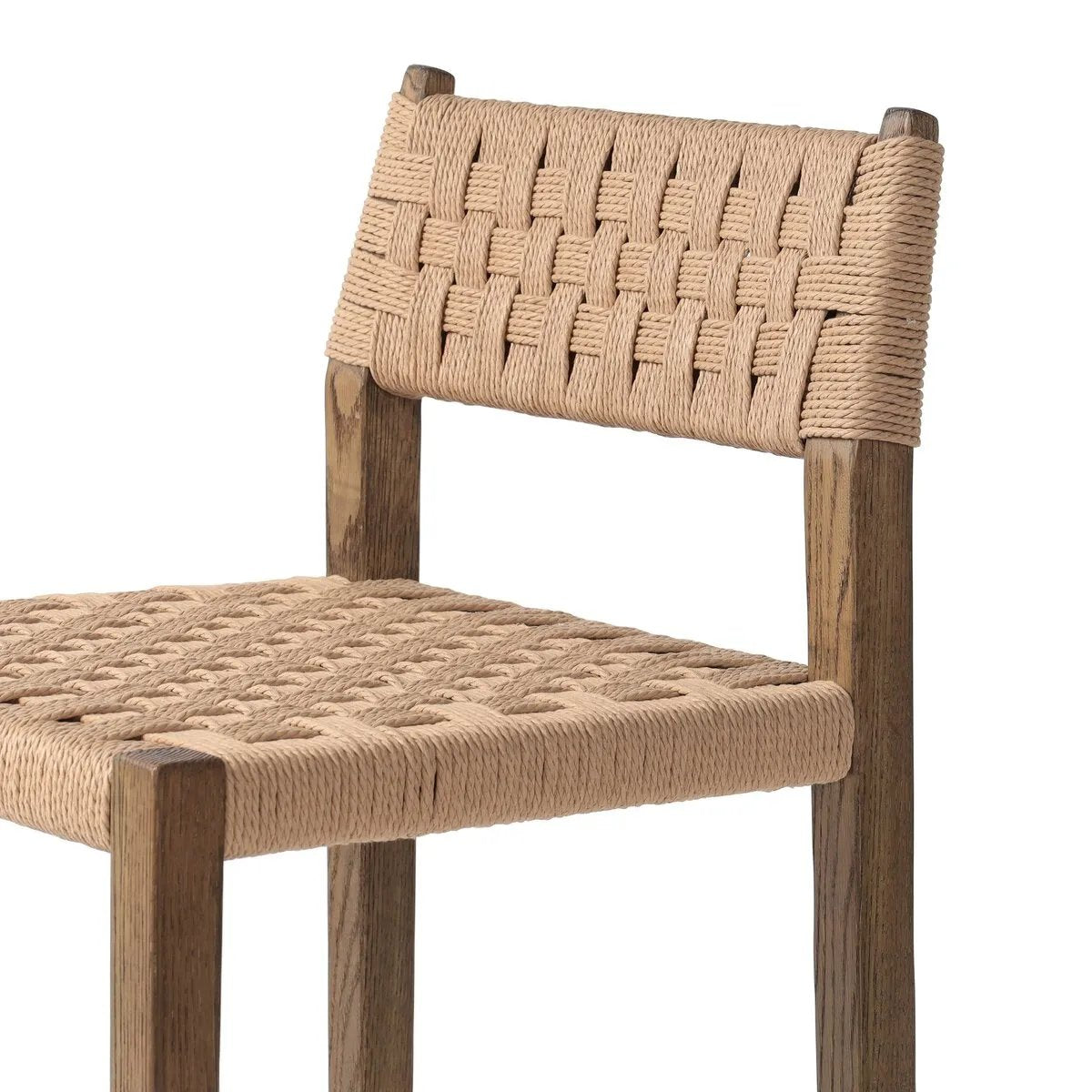 Featuring Hamlin Double Twisted Paper Cord Bar Stool by Four Hands at Amethyst Home. The Hamlin Double Twisted Paper Cord Bar Stool is expertly crafted with durable, high-quality materials. Its unique cord design provides both style and support, making it the perfect addition to any space. With its sturdy construction, this stool offers long-lasting use fo. Amethyst Home provides interior design, new home construction design consulting, vintage area rugs, and lighting in the Scottsdale metro area.