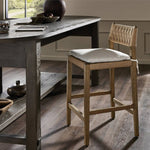 Featuring Hamlin Dover Crescent Bar Stool With Cushion by Four Hands at Amethyst Home. The Hamlin Dover Crescent Bar Stool With Cushion is a stylish and comfortable seating option for your home. The cushion provides extra support and the sleek design adds a touch of elegance to any room. Made with high-quality materials for durability.
Overall Dimensions. Amethyst Home provides interior design, new home construction design consulting, vintage area rugs, and lighting in the Laguna Beach metro area.