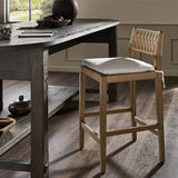 Featuring Hamlin Dover Crescent Bar Stool With Cushion by Four Hands at Amethyst Home. The Hamlin Dover Crescent Bar Stool With Cushion is a stylish and comfortable seating option for your home. The cushion provides extra support and the sleek design adds a touch of elegance to any room. Made with high-quality materials for durability.
Overall Dimensions. Amethyst Home provides interior design, new home construction design consulting, vintage area rugs, and lighting in the Laguna Beach metro area.