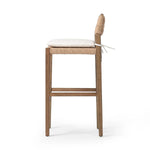 Featuring Hamlin Dover Crescent Bar Stool With Cushion by Four Hands at Amethyst Home. The Hamlin Dover Crescent Bar Stool With Cushion is a stylish and comfortable seating option for your home. The cushion provides extra support and the sleek design adds a touch of elegance to any room. Made with high-quality materials for durability.
Overall Dimensions: 20.. Amethyst Home provides interior design, new home construction design consulting, vintage area rugs, and lighting in the Seattle metro area.
