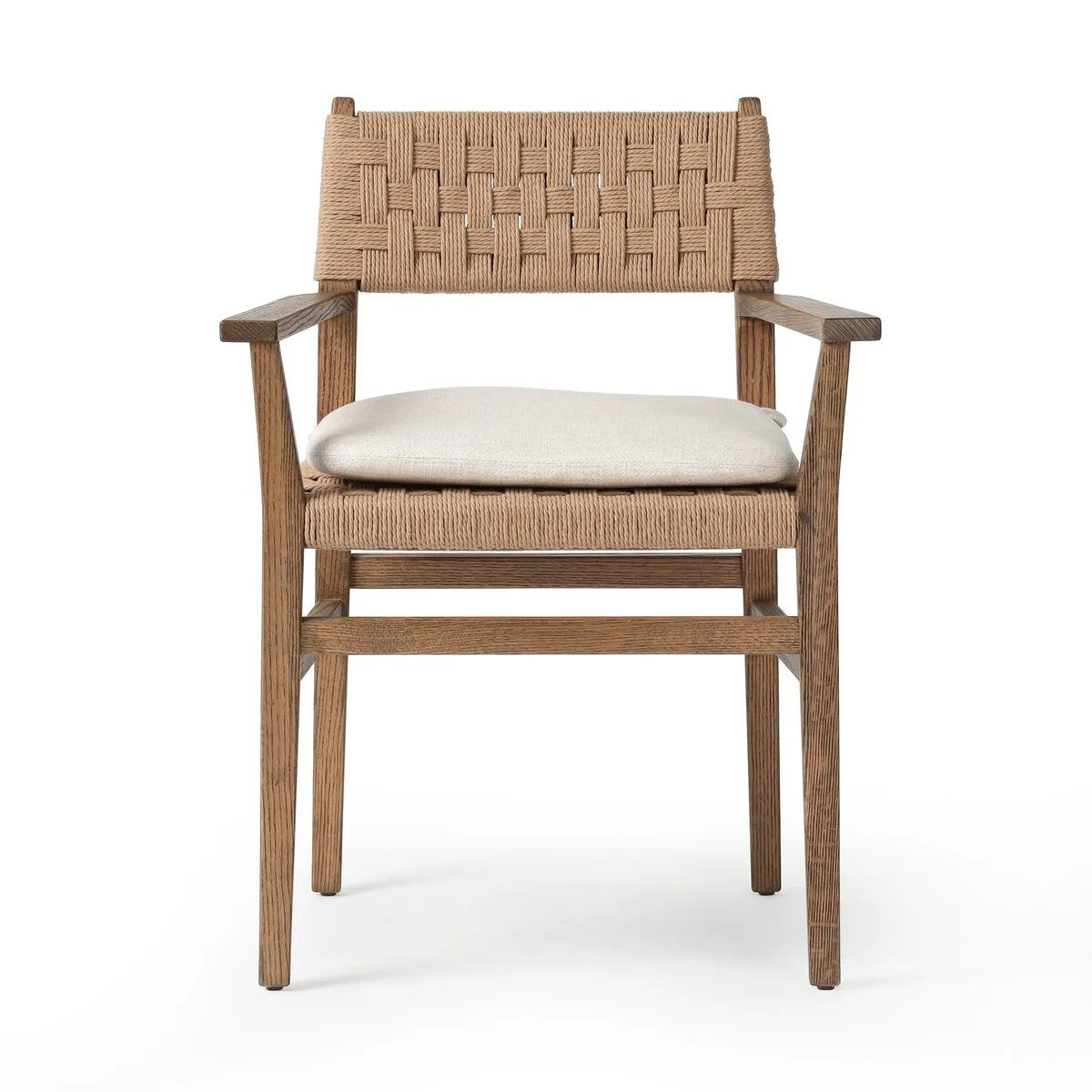 Hamlin Dover Crescent Dining Armchair With Cushion | ready to ship!