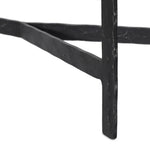Featuring Hammered White Marble Iron Console Table by Four Hands at Amethyst Home. An open console table pairs a hand-hammered black iron base with a smooth white marble top, crafting a minimalist look with contrast. An open design creates endless possibilities for your media display and storage, or even styled in an entryway. Overall Dimensions: 78.00"w. Amethyst Home provides interior design, new home construction design consulting, vintage area rugs, and lighting in the Laguna Beach metro area.