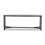 Featuring Hammered White Marble Iron Console Table by Four Hands at Amethyst Home. An open console table pairs a hand-hammered black iron base with a smooth white marble top, crafting a minimalist look with contrast. An open design creates endless possibilities for your media display and storage, or even styled in an entryway. Overall Dimensions: 78.00"w x. Amethyst Home provides interior design, new home construction design consulting, vintage area rugs, and lighting in the Scottsdale metro area.