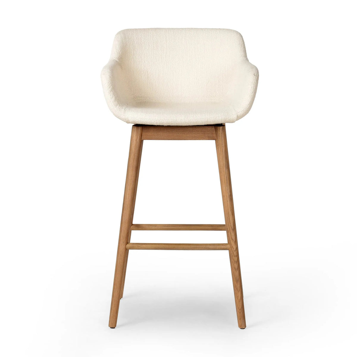 Hannah Kerbey Ivory Swivel Bar + Counter Stool