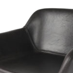 Featuring Hannah Sonoma Black Swivel Bar + Counter Stool by Four Hands at Amethyst Home. BarOverall Dimensions: 21.75"w x 20.50"d x 40.75"hWeight: 23.81 lbsCounterOverall Dimensions: 21.75"w x 20.50"d x 36.75"hWeight: 21.61 lbsMaterials: Top Grain Leather, Solid Oak, Solid Ash. Amethyst Home provides interior design, new home construction design consulting, vintage area rugs, and lighting in the Los Angeles metro area.