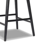 Featuring Hannah Sonoma Black Swivel Bar + Counter Stool by Four Hands at Amethyst Home. BarOverall Dimensions: 21.75"w x 20.50"d x 40.75"hWeight: 23.81 lbsCounterOverall Dimensions: 21.75"w x 20.50"d x 36.75"hWeight: 21.61 lbsMaterials: Top Grain Leather, Solid Oak, Solid Ash. Amethyst Home provides interior design, new home construction design consulting, vintage area rugs, and lighting in the Monterey metro area.