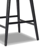 Featuring Hannah Sonoma Black Swivel Bar + Counter Stool by Four Hands at Amethyst Home. BarOverall Dimensions: 21.75"w x 20.50"d x 40.75"hWeight: 23.81 lbsCounterOverall Dimensions: 21.75"w x 20.50"d x 36.75"hWeight: 21.61 lbsMaterials: Top Grain Leather, Solid Oak, Solid Ash. Amethyst Home provides interior design, new home construction design consulting, vintage area rugs, and lighting in the Monterey metro area.