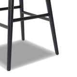 Featuring Hannah Sonoma Black Swivel Bar + Counter Stool by Four Hands at Amethyst Home. BarOverall Dimensions: 21.75"w x 20.50"d x 40.75"hWeight: 23.81 lbsCounterOverall Dimensions: 21.75"w x 20.50"d x 36.75"hWeight: 21.61 lbsMaterials: Top Grain Leather, Solid Oak, Solid Ash. Amethyst Home provides interior design, new home construction design consulting, vintage area rugs, and lighting in the Park City metro area.