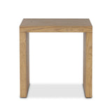 Simple waterfall shaping defined by subtle details. Grain-rich ash offers plenty of movement across the wood, meeting in a prominent scallop cutout detail on each edge for a bold addition of character to this end table. A design collaboration by Amber Lewis and Four Hands. Amethyst Home provides interior design, new home construction design consulting, vintage area rugs, and lighting in the Portland metro area.