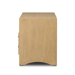 Simple while detailed, this nightstand's trimmed out scallop reeding adds subtle movement and soft texture, complemented by arched side panel legs. Two drawers plus an open shelf bring lots of storage space to the bedside.As enthusiasts of clean materials at Amethyst, we love the nature inspired Hazel Nightstand. Amethyst Home provides interior design, new home construction design consulting, vintage area rugs, and lighting in the Portland metro area.