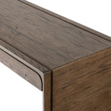 Featuring Henry Rustic Grey Veneer Desk by Four Hands at Amethyst Home. Made from solid reclaimed oak finished in a rustic grey, this slim-profile desk shapes subtly curved corners, bringing a handcrafted look to a minimalist form. Designed in partnership with longtime Four Hands collaborator Thomas Bina and Brazilian designer Ronald Sasson.Overall Dimensio. Amethyst Home provides interior design, new home construction design consulting, vintage area rugs, and lighting in the Calabasas metro area.