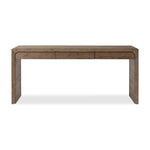 Featuring Henry Rustic Grey Veneer Desk by Four Hands at Amethyst Home. Made from solid reclaimed oak finished in a rustic grey, this slim-profile desk shapes subtly curved corners, bringing a handcrafted look to a minimalist form. Designed in partnership with longtime Four Hands collaborator Thomas Bina and Brazilian designer Ronald Sasson.Overall Dimensi. Amethyst Home provides interior design, new home construction design consulting, vintage area rugs, and lighting in the Scottsdale metro area.