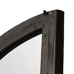 Featuring Hepburn Dark Anthracite Oak Veneer Cabinet by Four Hands at Amethyst Home. Beautifully arched with a flush plinth base, a versatile oak cabinet features a dark, rich finish. With generous interior shelving, a tempered glass front allows you to showcase favorite books and treasures — letting anyone who enters your space know exactly who you are. . Amethyst Home provides interior design, new home construction design consulting, vintage area rugs, and lighting in the Kansas City metro area.