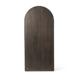Featuring Hepburn Dark Anthracite Oak Veneer Cabinet by Four Hands at Amethyst Home. Beautifully arched with a flush plinth base, a versatile oak cabinet features a dark, rich finish. With generous interior shelving, a tempered glass front allows you to showcase favorite books and treasures — letting anyone who enters your space know exactly who you are. Ov. Amethyst Home provides interior design, new home construction design consulting, vintage area rugs, and lighting in the Park City metro area.