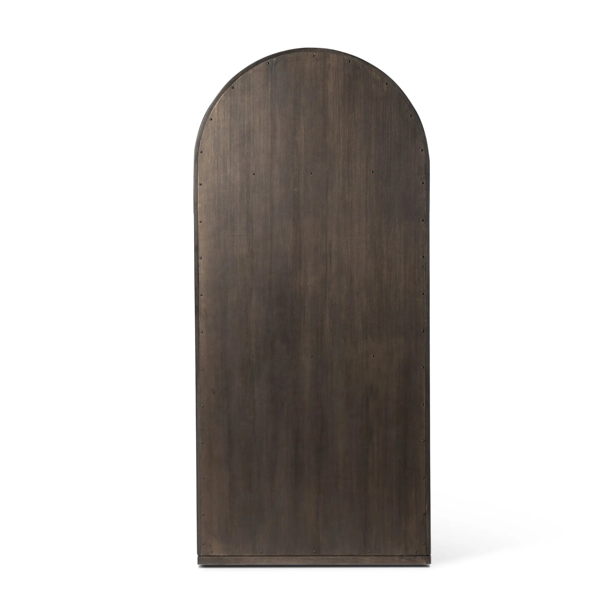 Featuring Hepburn Dark Anthracite Oak Veneer Cabinet by Four Hands at Amethyst Home. Beautifully arched with a flush plinth base, a versatile oak cabinet features a dark, rich finish. With generous interior shelving, a tempered glass front allows you to showcase favorite books and treasures — letting anyone who enters your space know exactly who you are. Ov. Amethyst Home provides interior design, new home construction design consulting, vintage area rugs, and lighting in the Park City metro area.