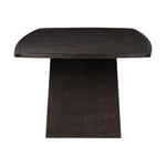 A timeless piece further elevated by its unique finish. Tark finish stops short of fully penetratung the wood, resulting in a beautiful, subtly plum-colored hue.As lovers of luxe materials at Amethyst, we love the optimistic inspired Hera Dining Table - Dark Tamo Ash. Amethyst Home provides interior design, new home construction design consulting, vintage area rugs, and lighting in the Boston metro area.