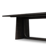 A timeless piece further elevated by its unique finish. Tark finish stops short of fully penetratung the wood, resulting in a beautiful, subtly plum-colored hue.As lovers of luxe materials at Amethyst, we love the optimistic inspired Hera Dining Table - Dark Tamo Ash. Amethyst Home provides interior design, new home construction design consulting, vintage area rugs, and lighting in the Monterey metro area.