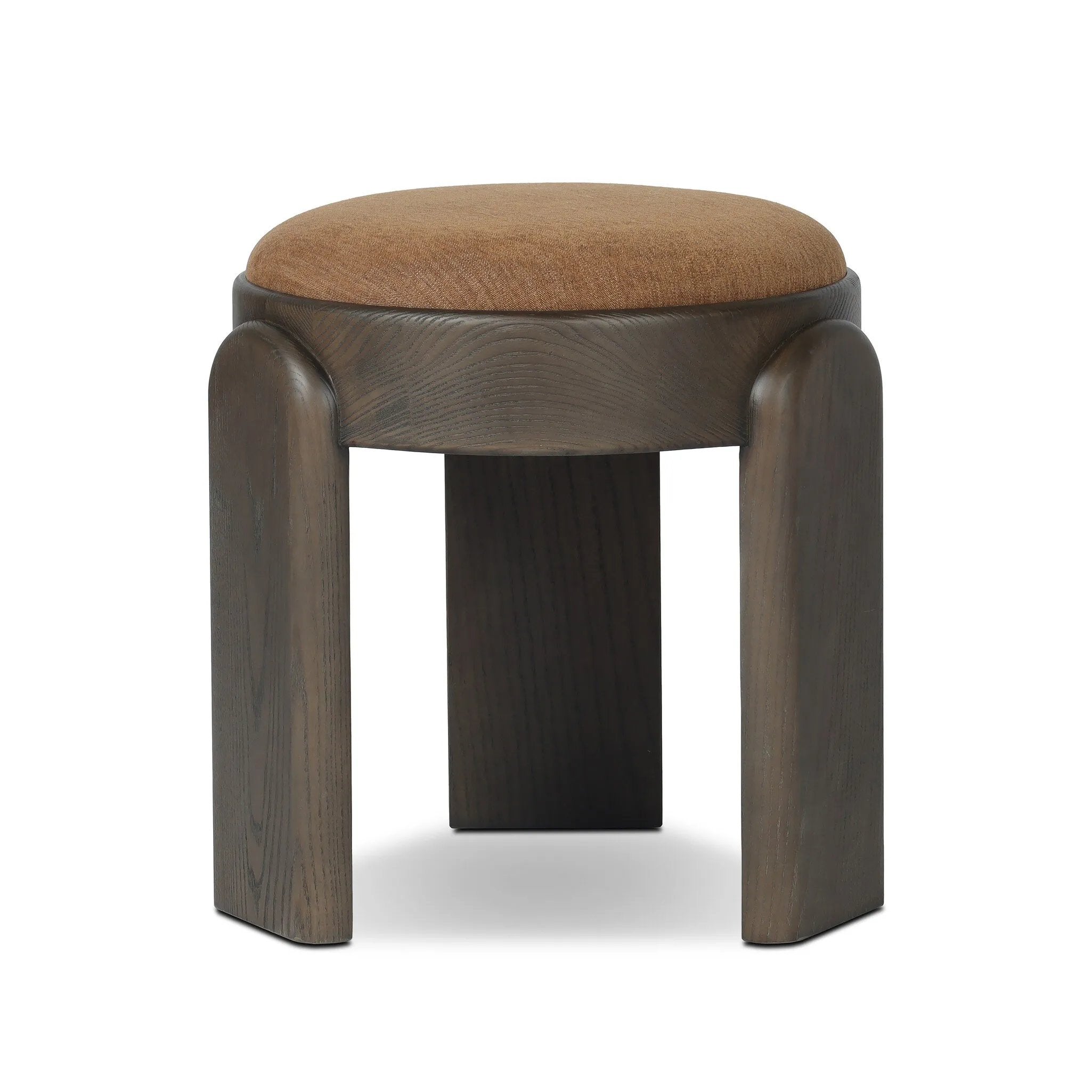 Make a subtle midcentury statement in any space. This unique three-leg accent stool is crafted of brown-finished solid ash and an upholstered ochre seat.As lovers of luxe style at Amethyst, we love the nature inspired Hina Accent Stool - Laughlin Ochre. This item pairs well with other brands such as Ethnicraft and is perfect for coastal homes Amethyst Home provides interior design, new home construction design consulting, vintage area rugs, and lighting in the Alpharetta metro area.