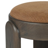 Make a subtle midcentury statement in any space. This unique three-leg accent stool is crafted of brown-finished solid ash and an upholstered ochre seat.As lovers of luxe style at Amethyst, we love the nature inspired Hina Accent Stool - Laughlin Ochre. This item pairs well with other brands such as Ethnicraft and is perfect for coastal homes Amethyst Home provides interior design, new home construction design consulting, vintage area rugs, and lighting in the Calabasas metro area.