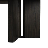 Featuring Huxley Smoked Black Veneer Dining Table by Four Hands at Amethyst Home. A smoked black finish brings character to this substantially sized dining table. Angled panel legs separated by a round cylinder craft a geometric look.
Overall Dimensions: 42.0" L x 100.0 " W x 30.0" H
Materials: Thick Oak Veneer, Solid OakWeight: 239.2 lbs. Amethyst Home provides interior design, new home construction design consulting, vintage area rugs, and lighting in the Charlotte metro area.