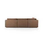 Inflated, pillow-inspired cushioning all around brings cozy comfort to the room. High-performance linen offers the best of both worlds on this plush and welcoming sectional. Amethyst Home provides interior design, new home construction design consulting, vintage area rugs, and lighting in the Alpharetta metro area.