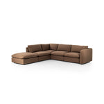 Inflated, pillow-inspired cushioning all around brings cozy comfort to the room. High-performance linen offers the best of both worlds on this plush and welcoming sectional. Amethyst Home provides interior design, new home construction design consulting, vintage area rugs, and lighting in the Portland metro area.