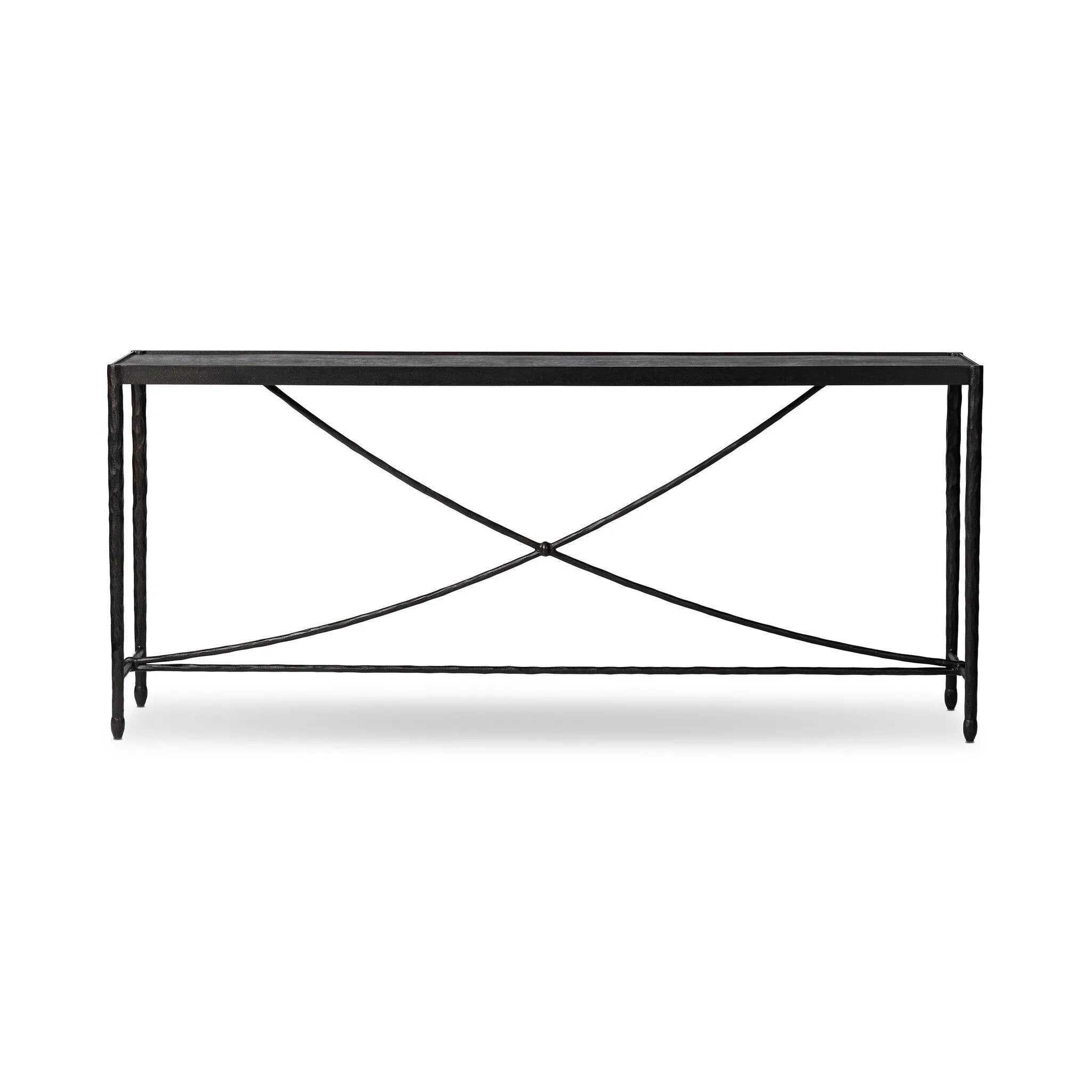 Channel Art Deco with a curved stretcher base of bronzed hammered iron. Style in the entryway, media room or any space that needs extra storage or display.As fans of luxe design at Amethyst, we love the optimistic inspired Jade Console Table. This item pairs well with other brands such as Verellen and is perfect for eclectic homes Amethyst Home provides interior design, new home construction design consulting, vintage area rugs, and lighting in the Calabasas metro area.