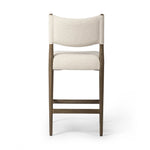 Featuring Jayla Antwerp Natural Stool by Four Hands at Amethyst Home. A midcetury-inspired piece, updated for modern times. A supportive back and seat cushion are upholstered in high-performance fabric, with walnut-finished wooden armrests prime for the head of the table. Perfectly sized for the counter. Steam regularly to keep fabric looking crisp. Perfo. Amethyst Home provides interior design, new home construction design consulting, vintage area rugs, and lighting in the Kansas City metro area.