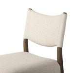 Featuring Jayla Antwerp Natural Stool by Four Hands at Amethyst Home. A midcetury-inspired piece, updated for modern times. A supportive back and seat cushion are upholstered in high-performance fabric, with walnut-finished wooden armrests prime for the head of the table. Perfectly sized for the counter. Steam regularly to keep fabric looking crisp. Performance. Amethyst Home provides interior design, new home construction design consulting, vintage area rugs, and lighting in the Miami metro area.
