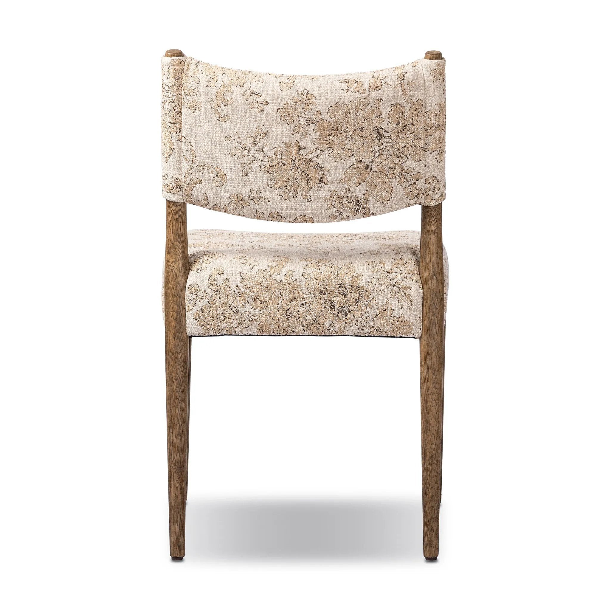 A midcentury-inspired piece brought to modern times. A supportive, sling-style back and seat cushion are upholstered in a soft, velvety fabric, with toasted oak armless framing Amethyst Home provides interior design, new home construction design consulting, vintage area rugs, and lighting in the Laguna Beach metro area.