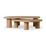 Classic kidney-shaped oak coffee tables bring shape and flexibility to your living space. Inspired by midcentury design, a light, natural finish mixes into into a range of collections with ease Amethyst Home provides interior design, new home construction design consulting, vintage area rugs, and lighting in the Kansas City metro area.