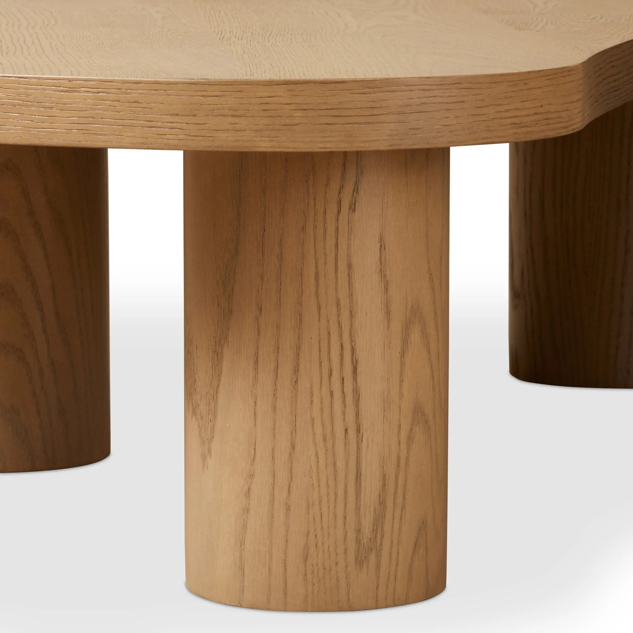 Classic kidney-shaped oak coffee tables bring shape and flexibility to your living space. Inspired by midcentury design, a light, natural finish mixes into into a range of collections with ease Amethyst Home provides interior design, new home construction design consulting, vintage area rugs, and lighting in the Miami metro area.