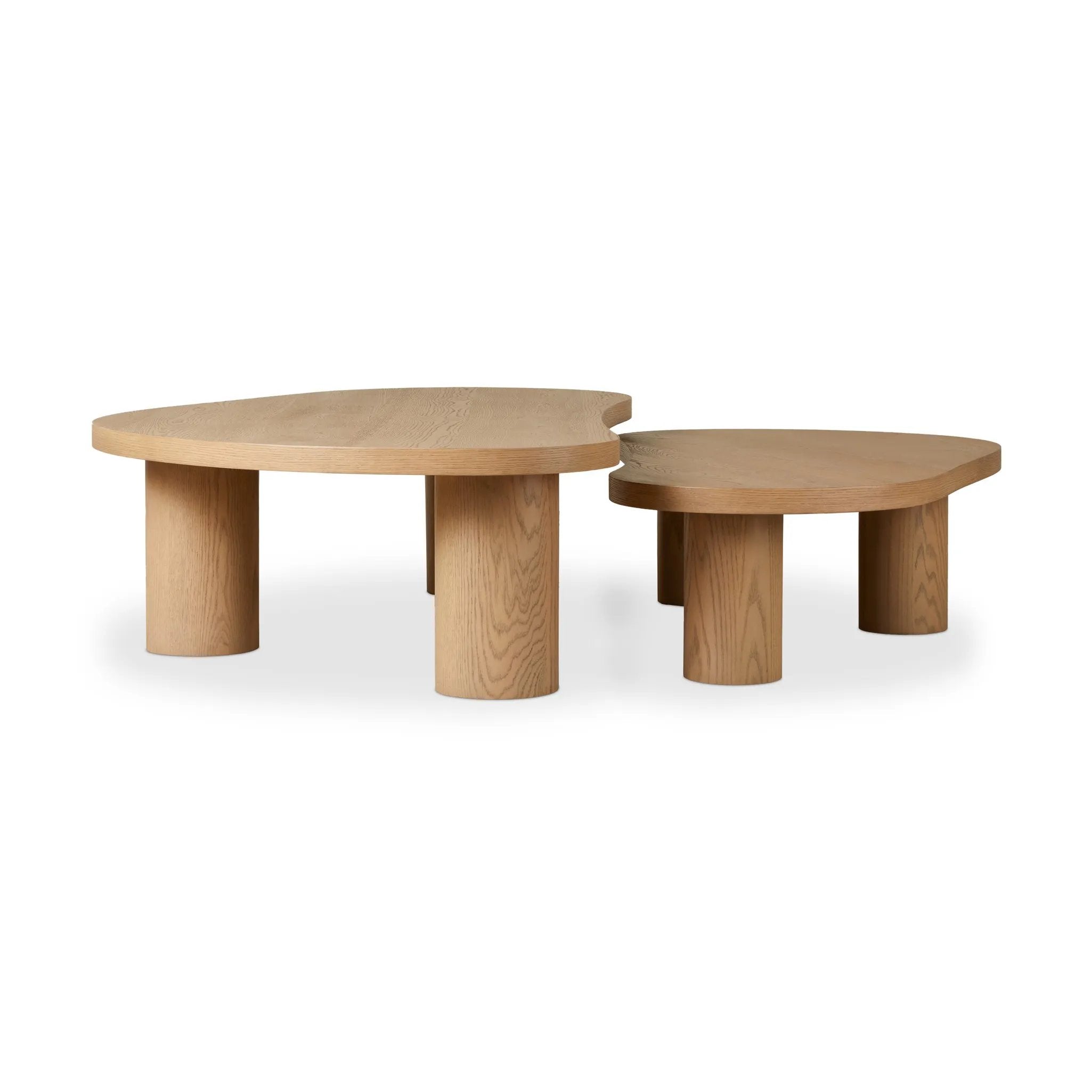 Classic kidney-shaped oak coffee tables bring shape and flexibility to your living space. Inspired by midcentury design, a light, natural finish mixes into into a range of collections with ease Amethyst Home provides interior design, new home construction design consulting, vintage area rugs, and lighting in the Salt Lake City metro area.