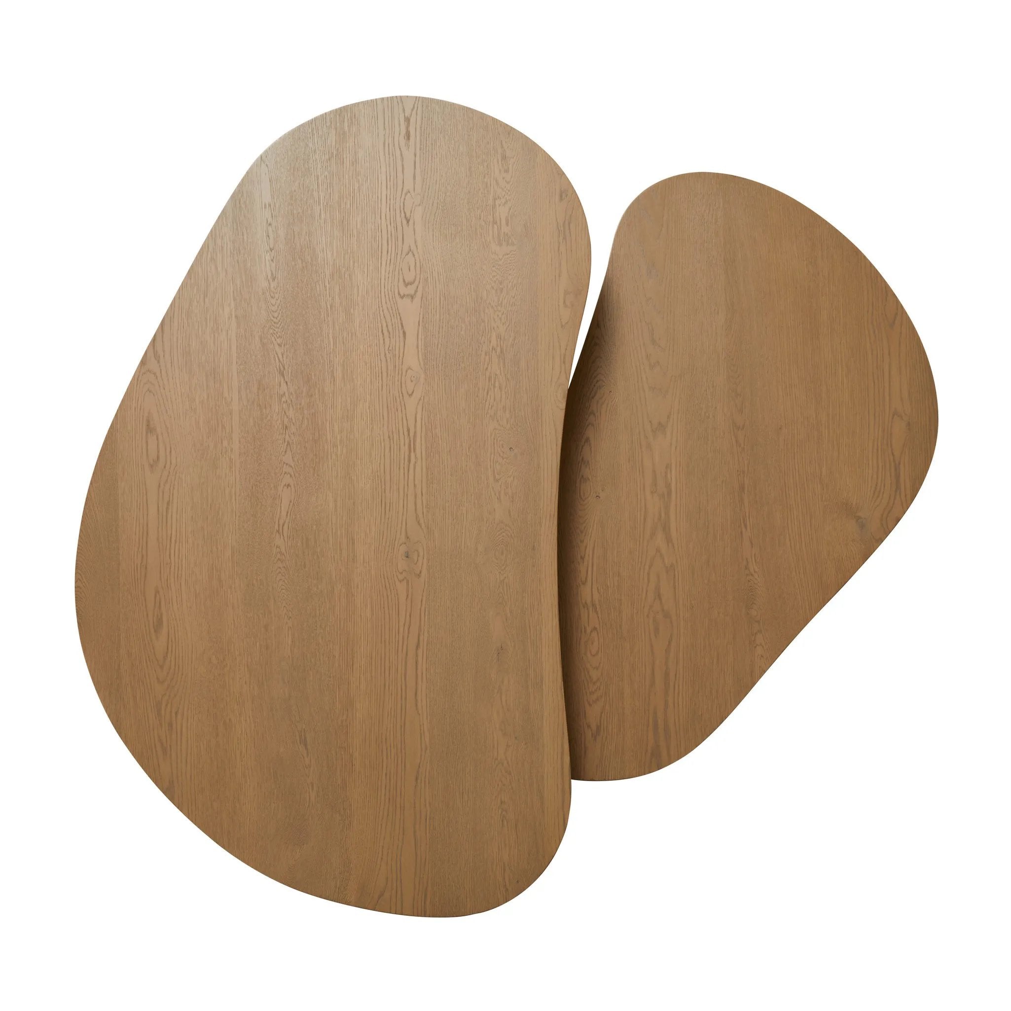 Classic kidney-shaped oak coffee tables bring shape and flexibility to your living space. Inspired by midcentury design, a light, natural finish mixes into into a range of collections with ease Amethyst Home provides interior design, new home construction design consulting, vintage area rugs, and lighting in the Tampa metro area.