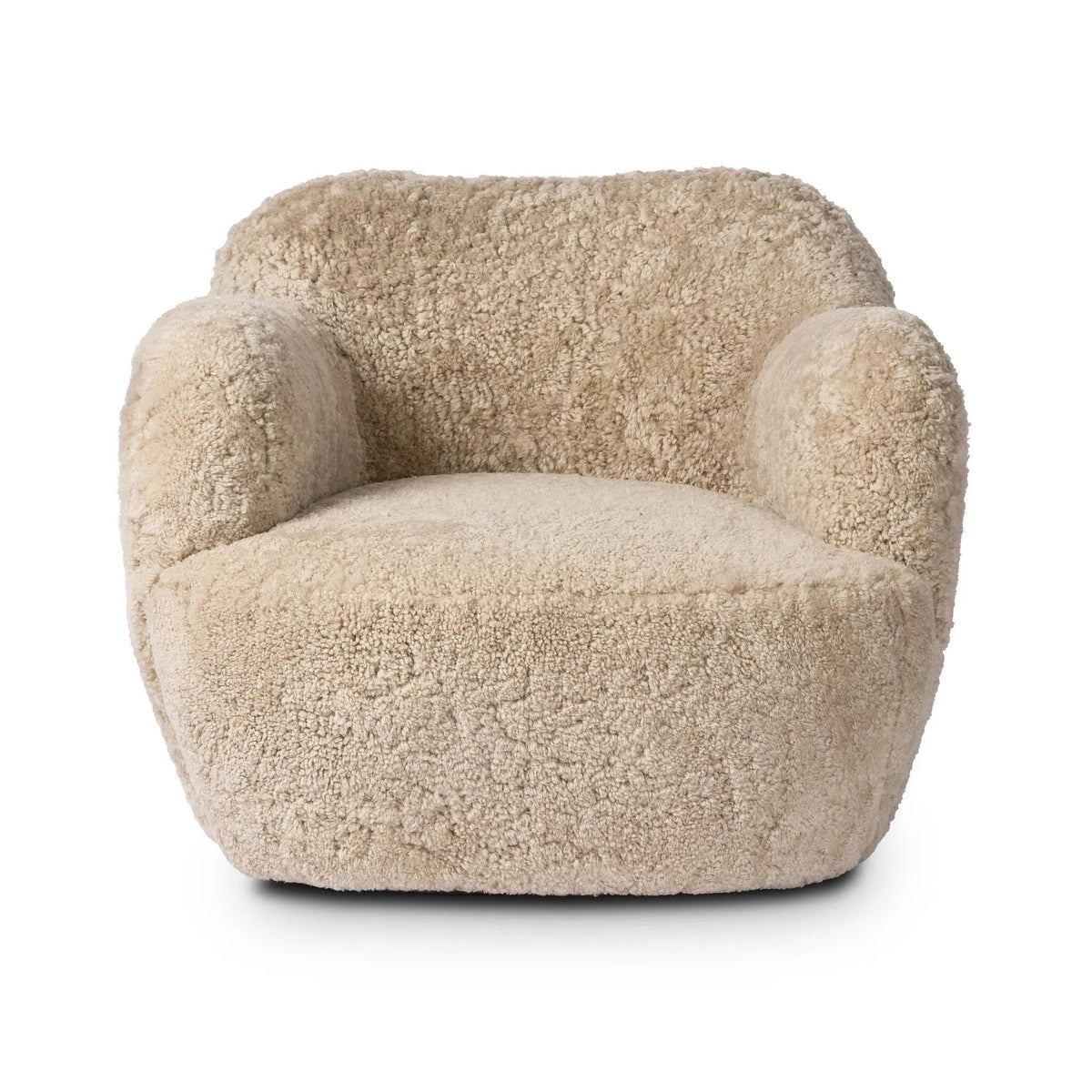 Julius Swivel Chair - Beige Shearling | ready to ship!