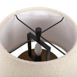 Featuring Kenoa Light Smoked Oak Veneer Table Lamp by Four Hands at Amethyst Home. Dramatic proportions and soft texture define this unique table lamp. Light, smoked oak shapes a cylinder base for an overscaled boucle shade, bringing a playful, monochromatic look to any space. Overall Dimensions: 15.50"w x 15.50"d x 17.00"h. Amethyst Home provides interior design, new home construction design consulting, vintage area rugs, and lighting in the Newport Beach metro area.