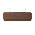 Designed for use in residential and hospitality spaces, this tempered glass wind guard kit is designed to fit the outline shape of the Kenton Outdoor Fire Table. It protects the fire from waning in the wind. Refer to included assembly instructions for correct installation. Amethyst Home provides interior design, new home construction design consulting, vintage area rugs, and lighting in the Newport Beach metro area.