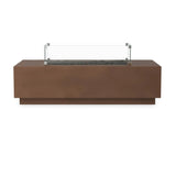 Designed for use in residential and hospitality spaces, this tempered glass wind guard kit is designed to fit the outline shape of the Kenton Outdoor Fire Table. It protects the fire from waning in the wind. Refer to included assembly instructions for correct installation. Amethyst Home provides interior design, new home construction design consulting, vintage area rugs, and lighting in the Newport Beach metro area.