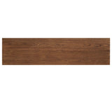 Add a coastal element to your living space with this organic-spirited media console. A woven paper cord shelf in a checkered pattern brings texture to a warm oak frame and tapered legs. Rear cutouts for cord management.As fans of clean materials at Amethyst, we love the optimistic inspired Kenzo Media Console - Warm Natural Oak Veneer. Amethyst Home provides interior design, new home construction design consulting, vintage area rugs, and lighting in the Los Angeles metro area.