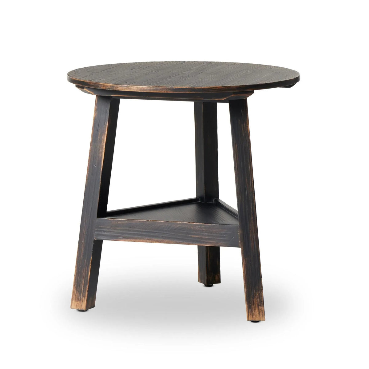 Kickapoo Distressed Black River Cricket Table | ready to ship!