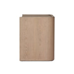 Featuring Kiran Sandy Oak Veneer Nightstand by Four Hands at Amethyst Home. Bring storage to your bedside with a monochromatic nightstand of sandy oak and painted linen, with split-circle iron hardware. A spacious interior features removable shelving to custom suit your needs. Overall Dimensions: 30.00"w x 20.00"d x 25.00"h. Amethyst Home provides interior design, new home construction design consulting, vintage area rugs, and lighting in the Monterey metro area.