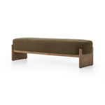 Featuring Kirby Sutton Olive Accent Bench by Four Hands at Amethyst Home. Style this modern accent bench just about anywhere. A cradle base of wire-brushed parawood supports heavily textured upholstered seating.Overall Dimensions: 75.50"w x 20.50"d x 20.50"hWeight : 67.24 lbsMaterials: 100% Polyester, Solid Parawood, Poplar Plywood. Amethyst Home provides interior design, new home construction design consulting, vintage area rugs, and lighting in the Laguna Beach metro area.