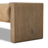 Make your space stand out with a unique accent bench of solid oak and hair on hide. Reflective of hides' one-of-a-kind nature, a variance in coloring, pattern and hair length is to be expected Amethyst Home provides interior design, new home construction design consulting, vintage area rugs, and lighting in the Houston metro area.
